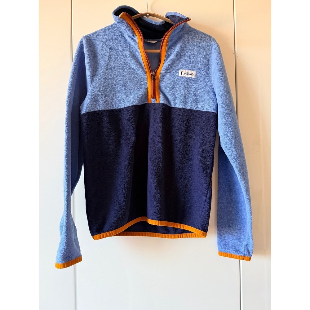 Cotopaxi Teca Fleece Half Zip Pullover Colorblock Blue Navy Sz XS
